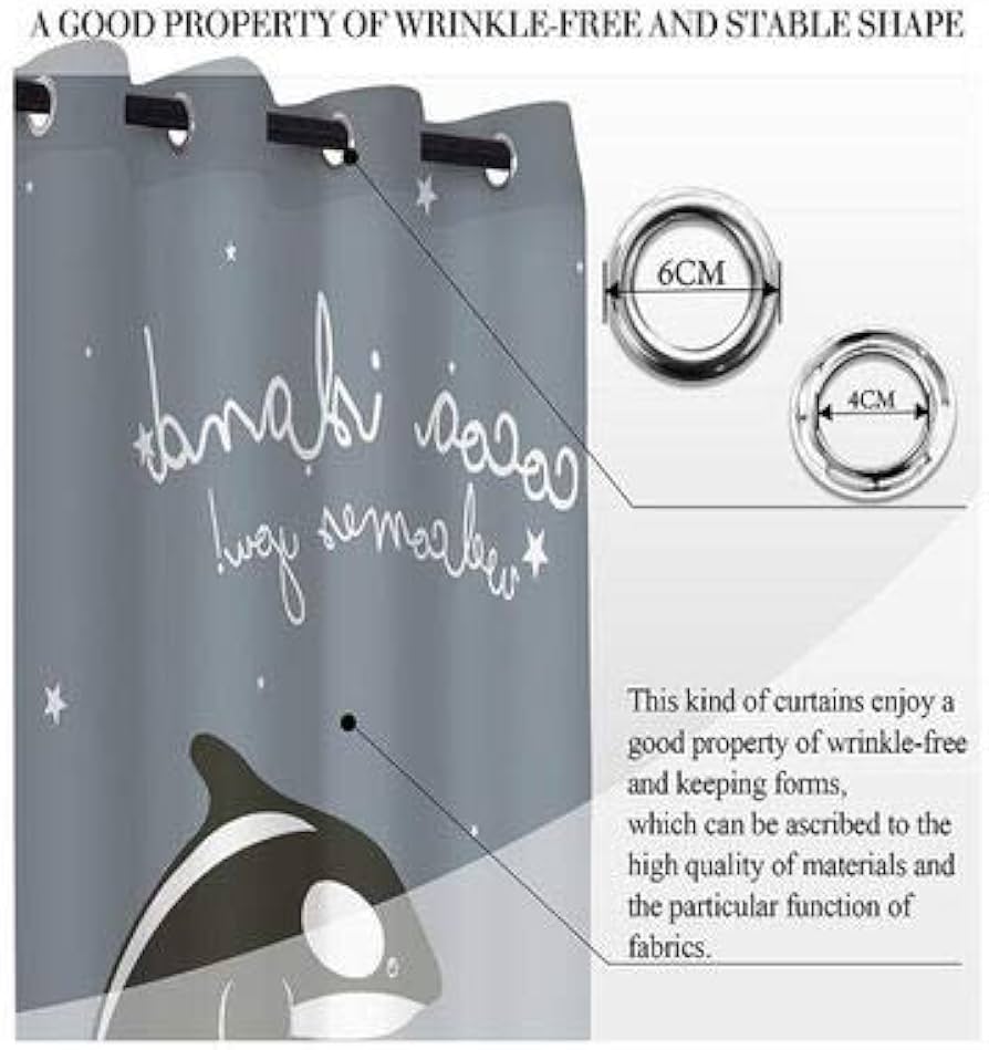 Amazon｜ZXAWT カスタムデザインカーテン/グロメットトップ遮光